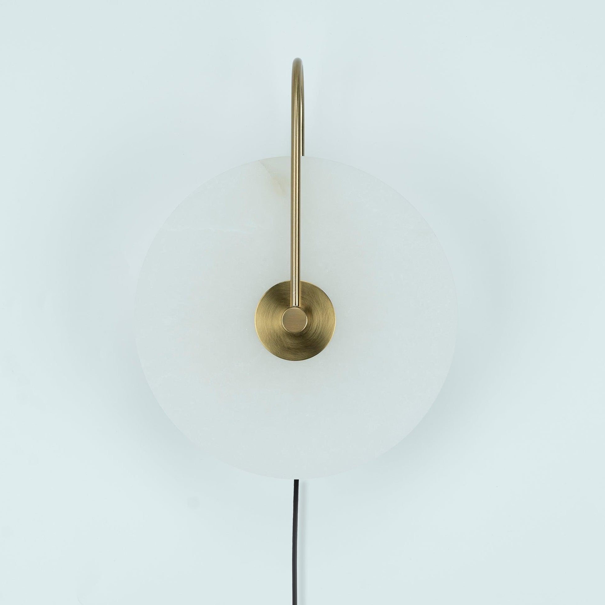 Alabaster Plug-In LED Wall Light, Plug-In Wall Sconce, detail 16