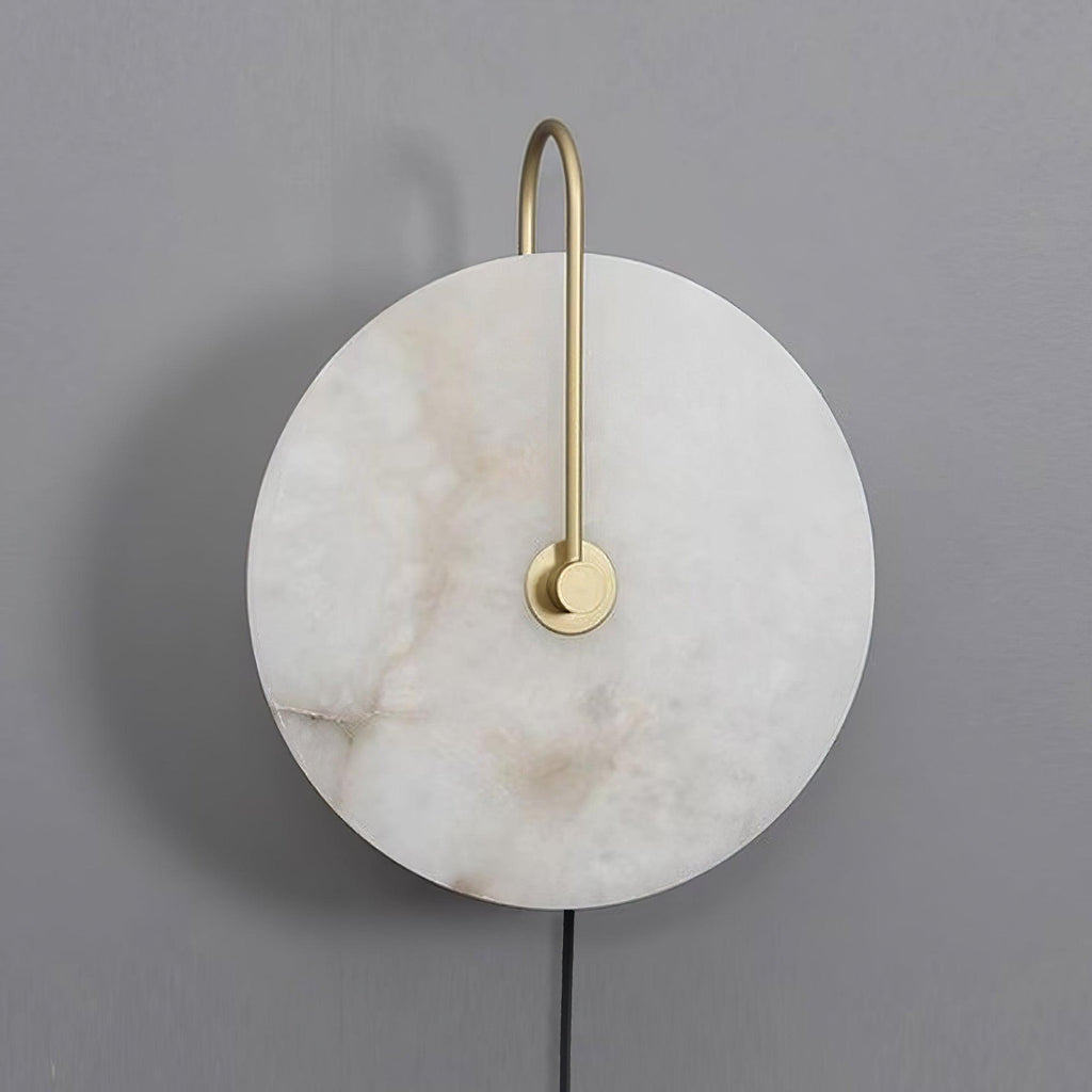 Alabaster Plug-In LED Wall Light, Plug-In Wall Sconce, detail 17