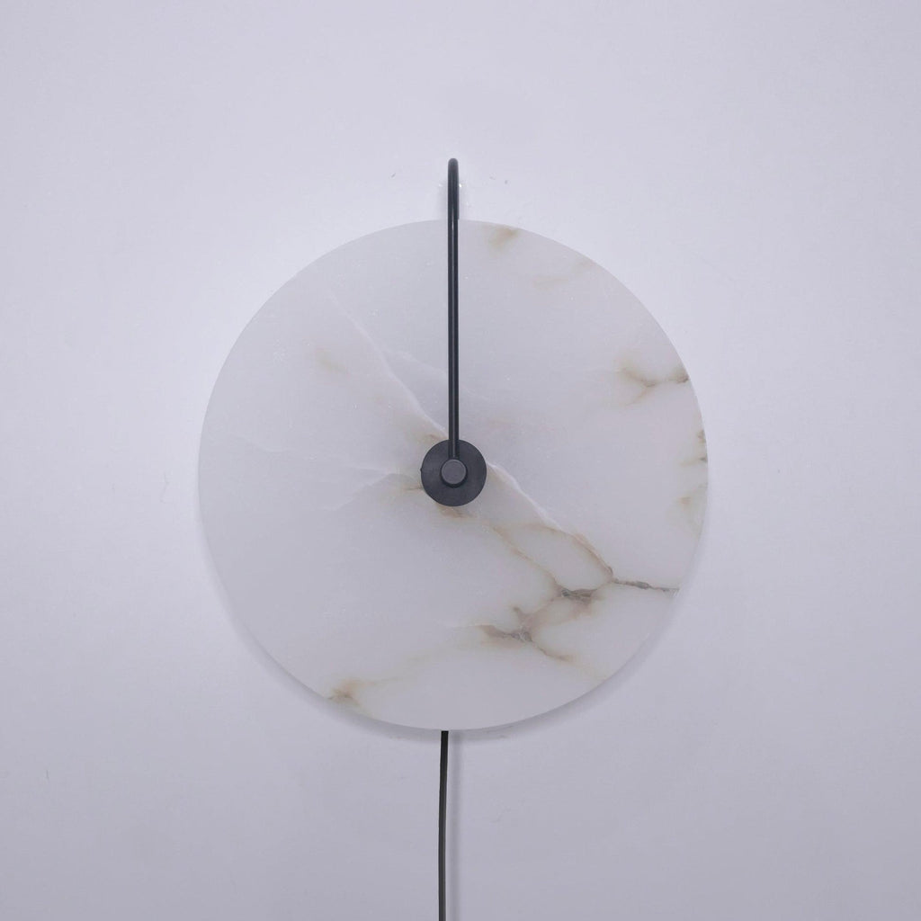 Alabaster Plug-In LED Wall Light, Plug-In Wall Sconce, detail 34