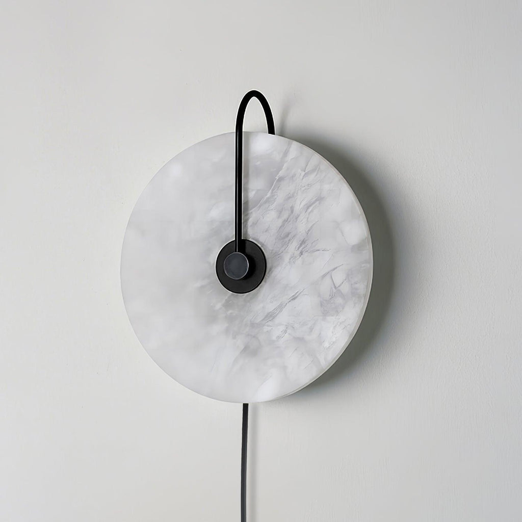 Alabaster Plug-In LED Wall Light, Plug-In Wall Sconce, detail 19