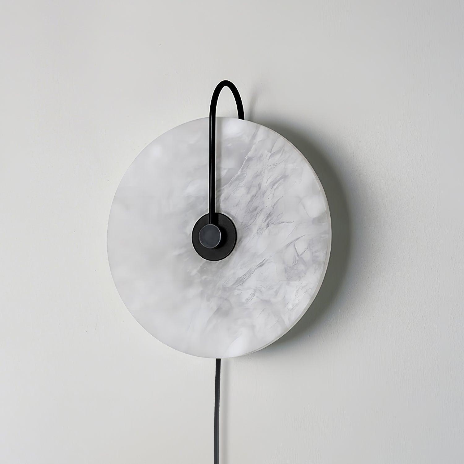 Alabaster Plug-In LED Wall Light, Plug-In Wall Sconce, detail 19
