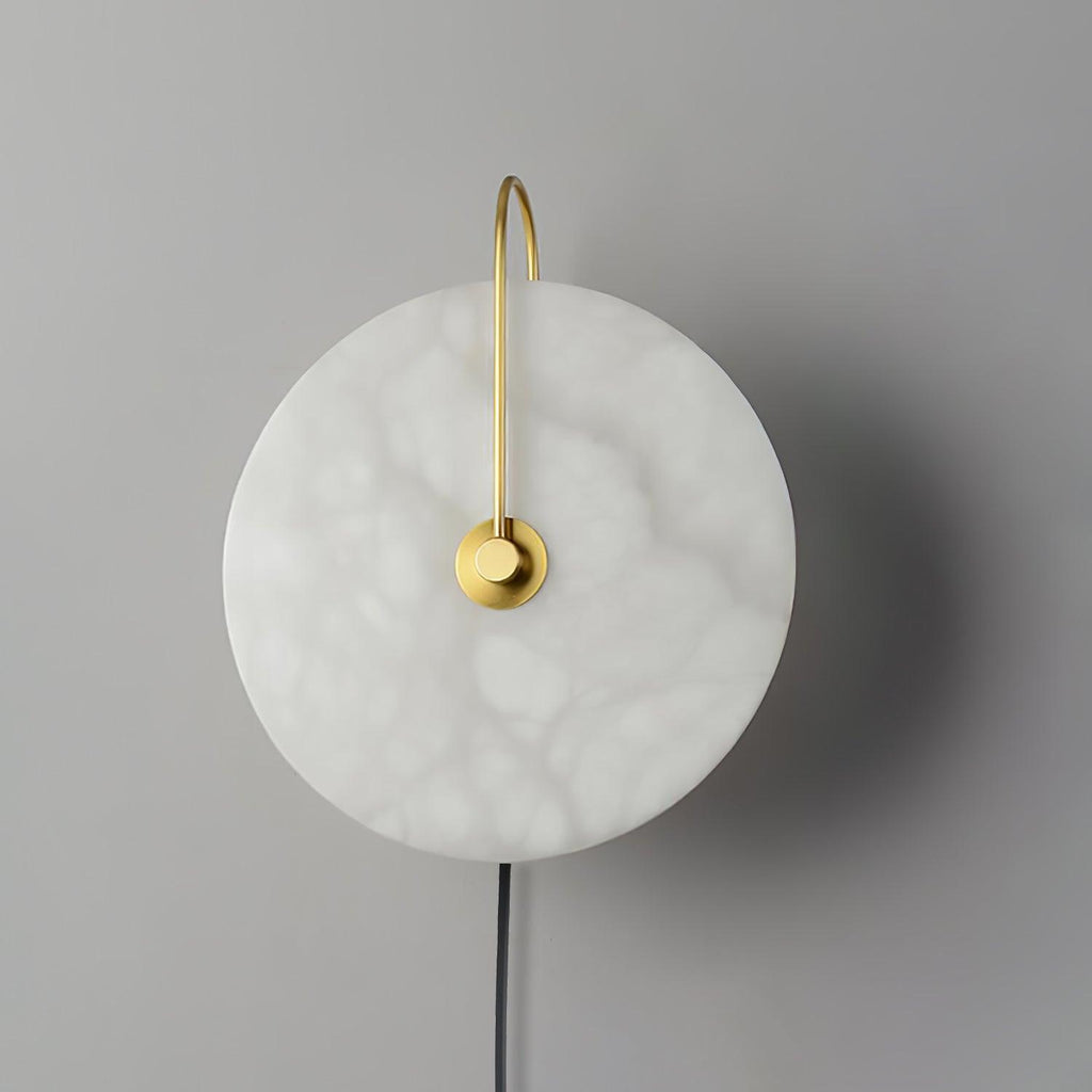 Alabaster Plug-In LED Wall Light, Plug-In Wall Sconce, detail 21