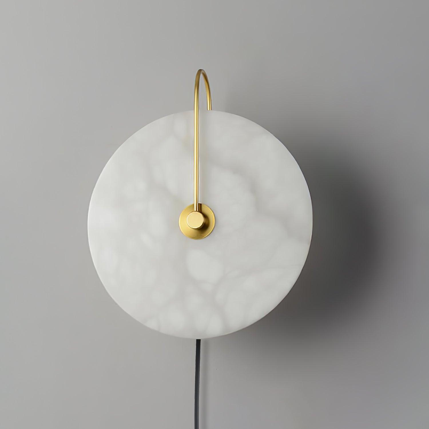 Alabaster Plug-In LED Wall Light, Plug-In Wall Sconce, detail 21