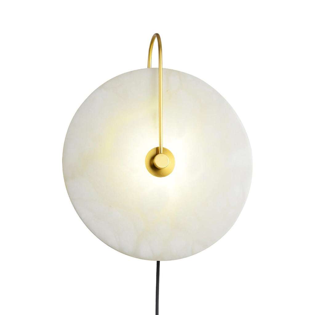 Alabaster Plug-In LED Wall Light, Plug-In Wall Sconce, detail 26