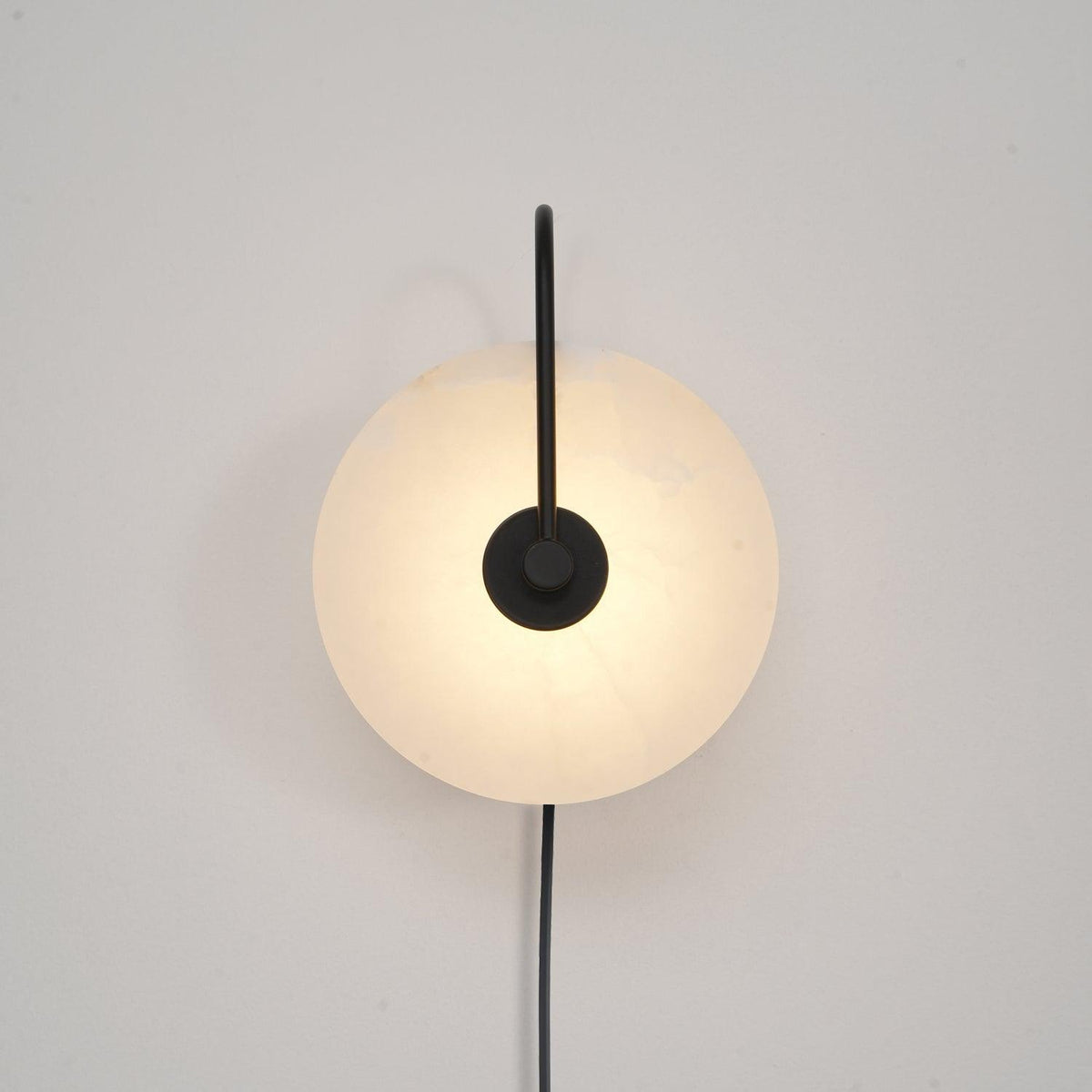 Alabaster Plug-In LED Wall Light, Plug-In Wall Sconce, detail 29