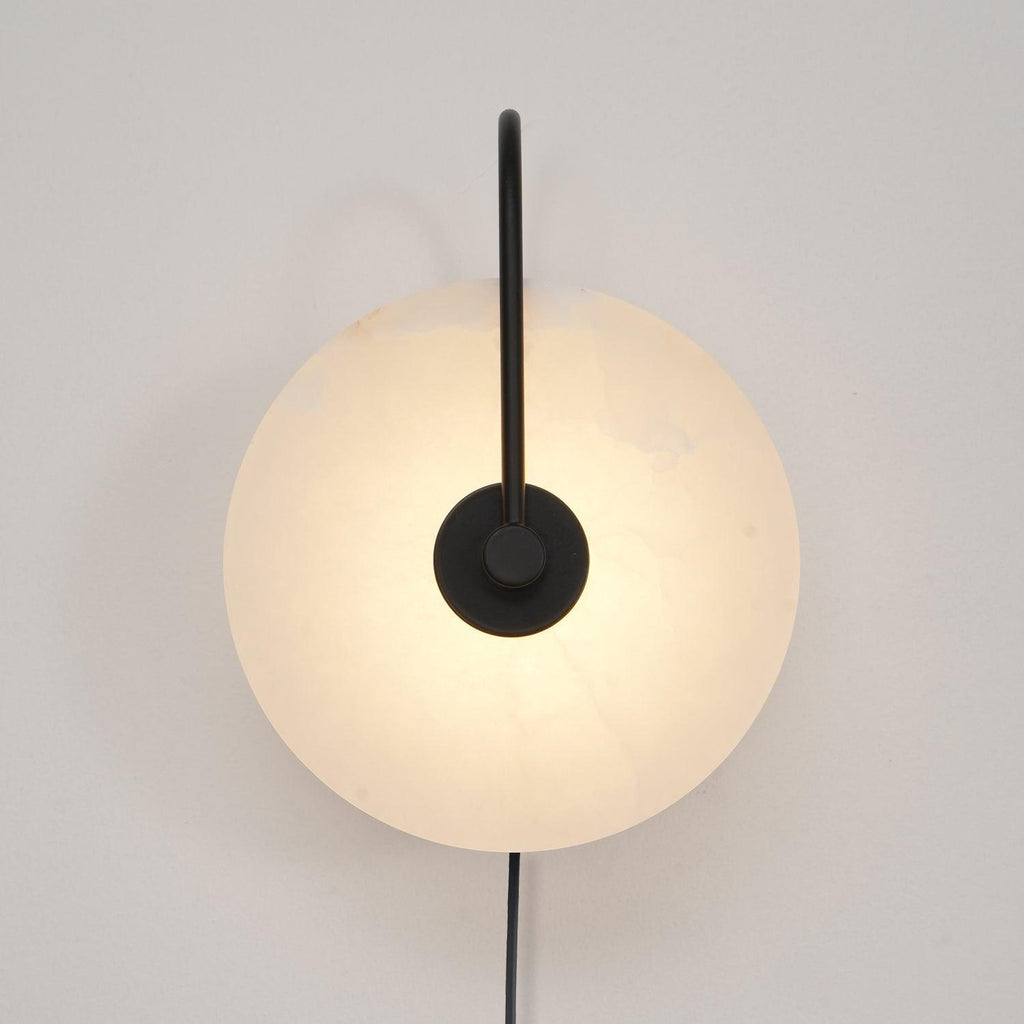 Alabaster Plug-In LED Wall Light, Plug-In Wall Sconce, detail 27