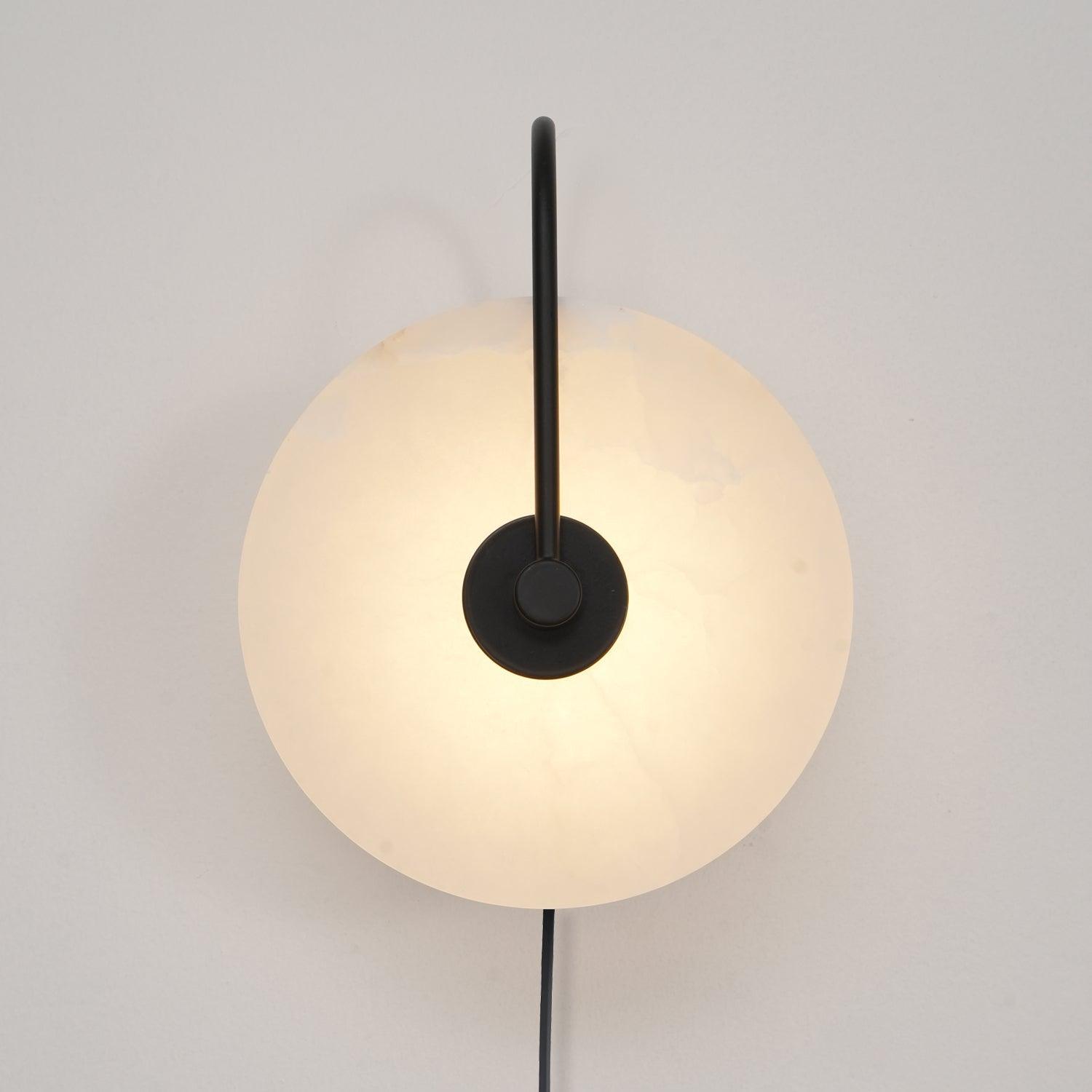 Alabaster Plug-In LED Wall Light, Plug-In Wall Sconce, detail 27