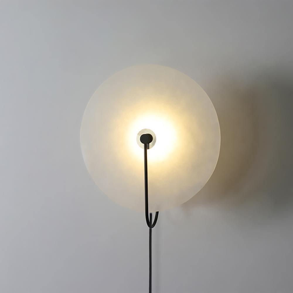 Alabaster Plug-In LED Wall Light, Plug-In Wall Sconce, detail 35