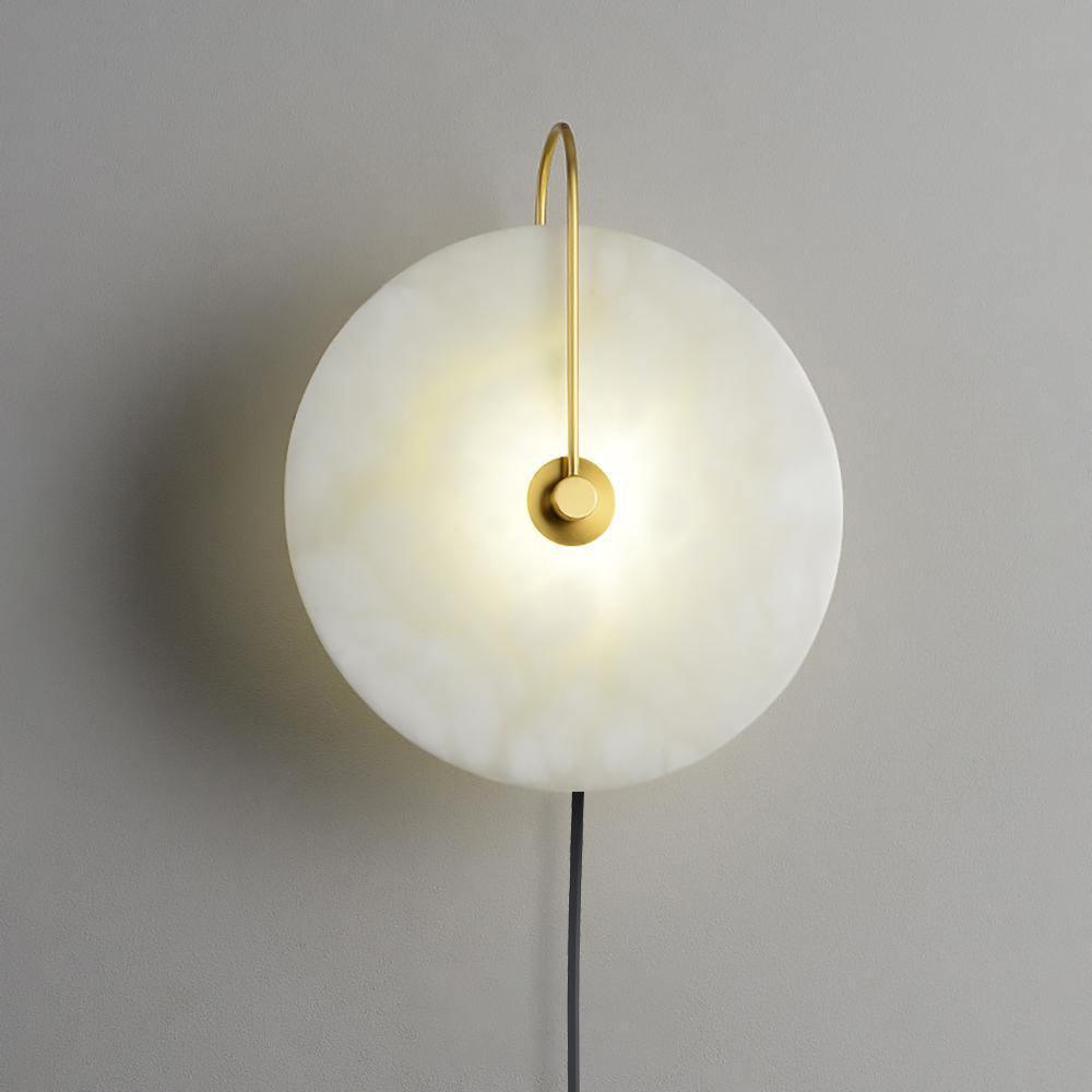 Alabaster Plug-In LED Wall Light, Plug-In Wall Sconce, detail 23