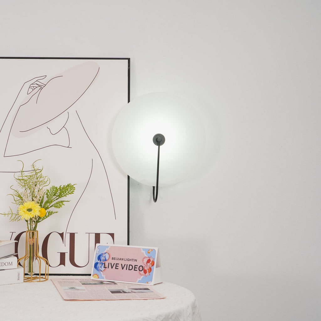 Alabaster LED Wall Light, Hardwired Wall Sconce, detail 7