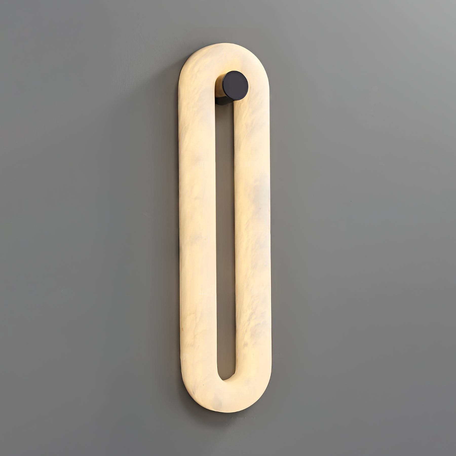 Alabaster Loop Wall Light, Hardwired Wall Sconce, detail 6