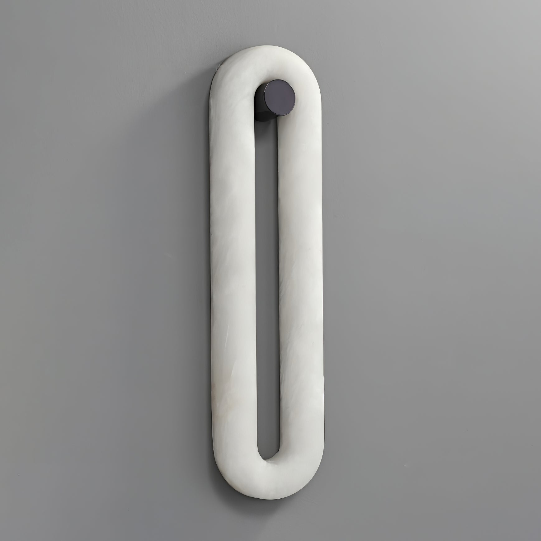 Alabaster Loop Wall Light, Hardwired Wall Sconce, detail 7