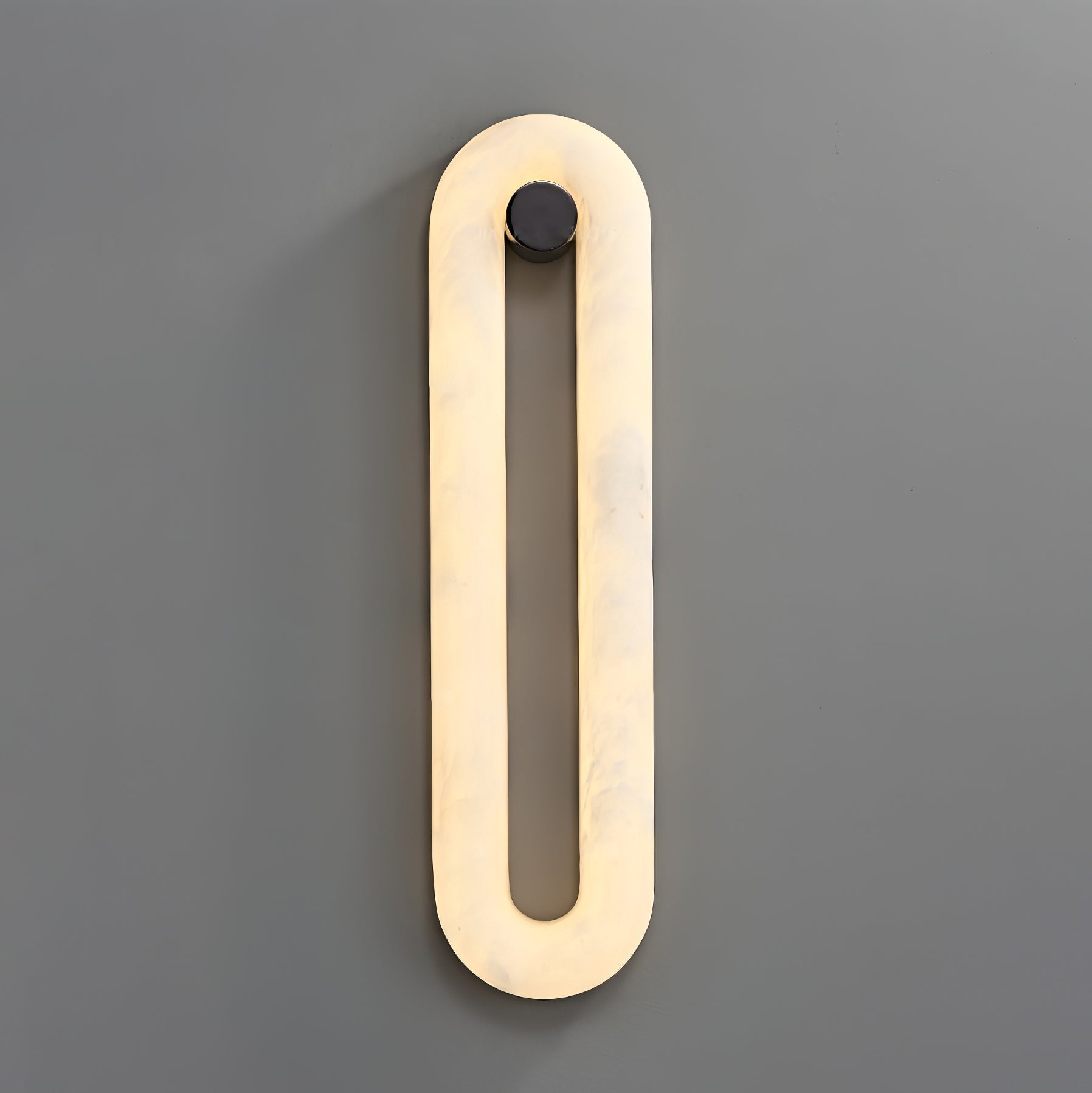 Alabaster Loop Wall Light, Hardwired Wall Sconce, detail 8
