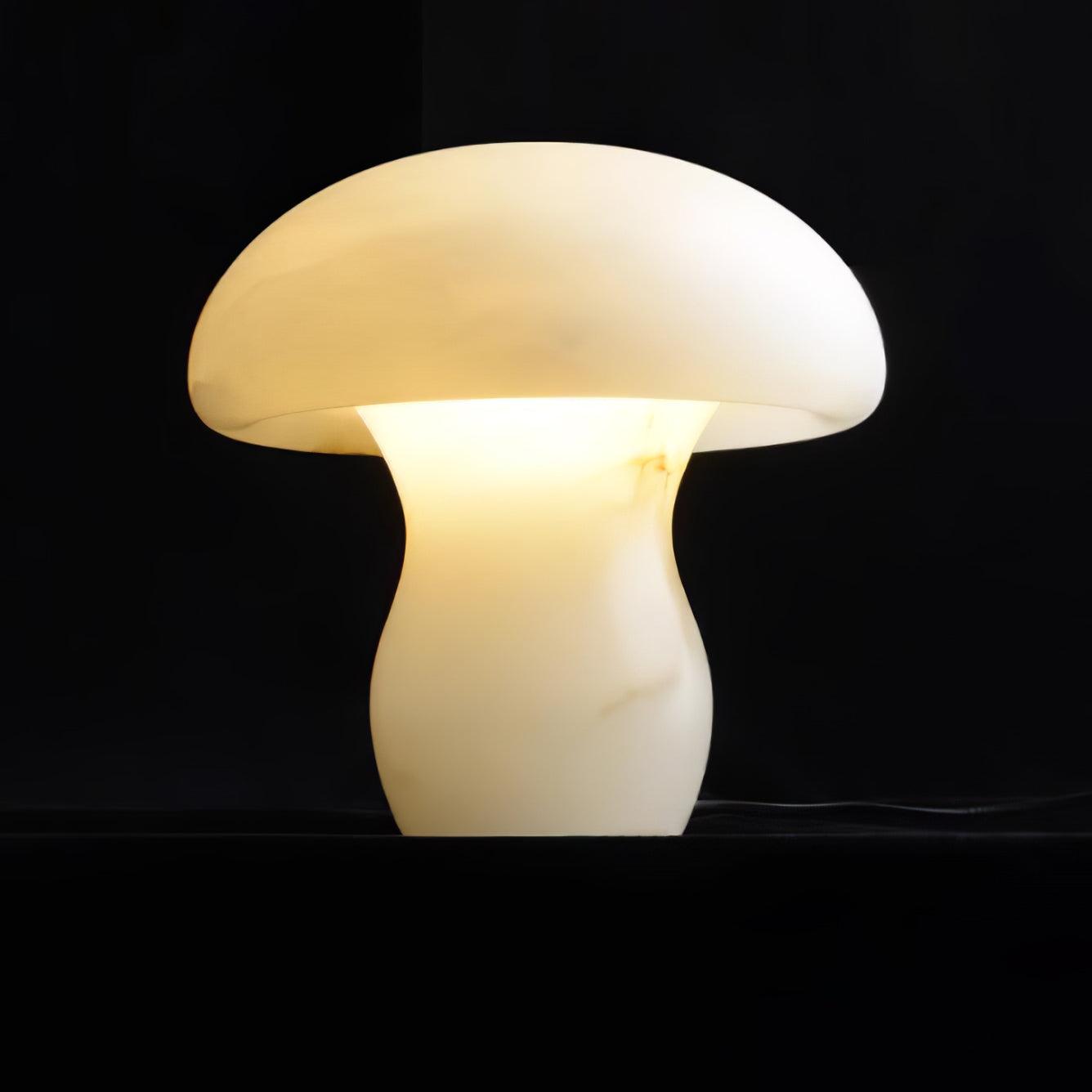 Alabaster Mushroom Table Light, Bedside Table Lamp, detail 13