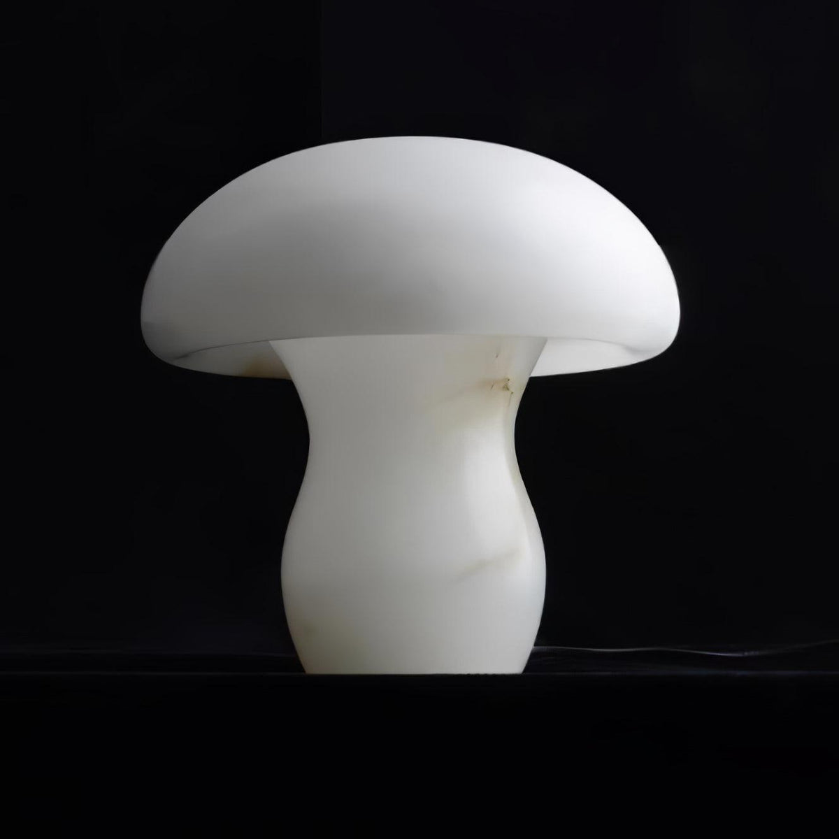Alabaster Mushroom Table Light, Bedside Table Lamp, detail 14
