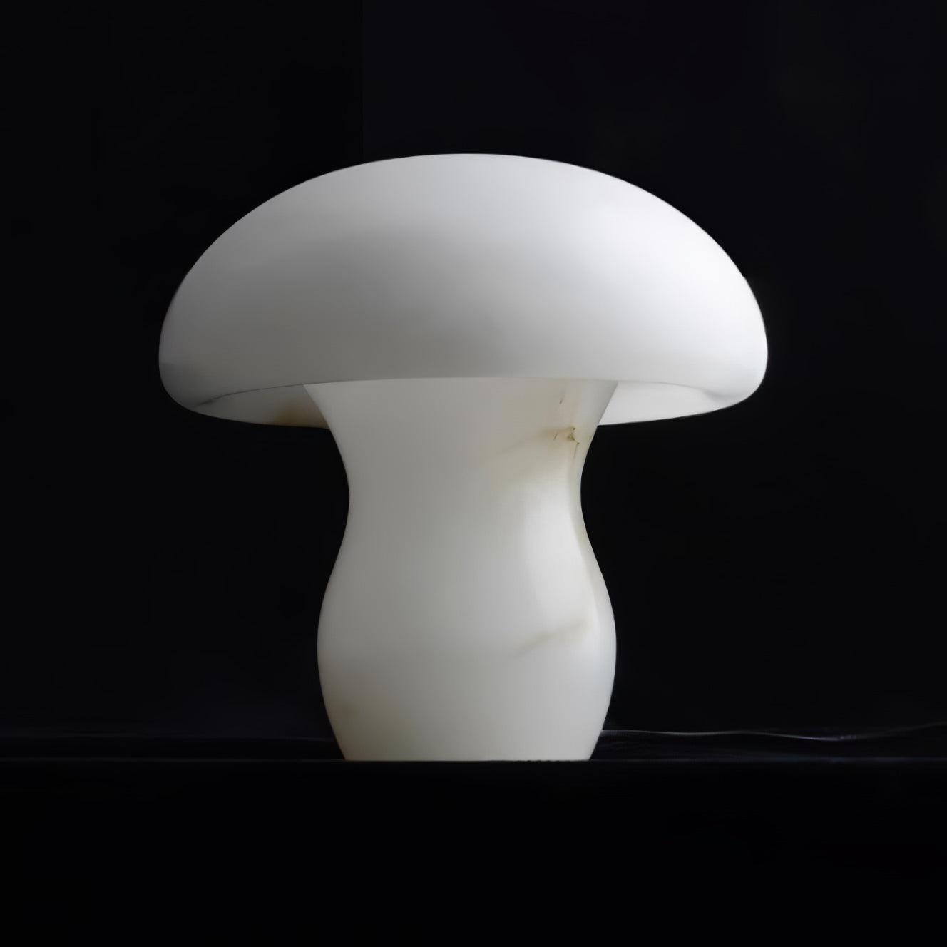 Alabaster Mushroom Table Light, Bedside Table Lamp, detail 14