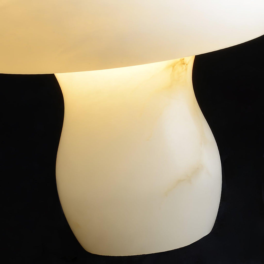 Alabaster Mushroom Table Light, Bedside Table Lamp, detail 17