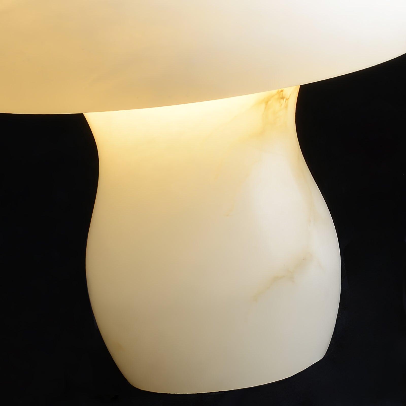 Alabaster Mushroom Table Light, Bedside Table Lamp, detail 17