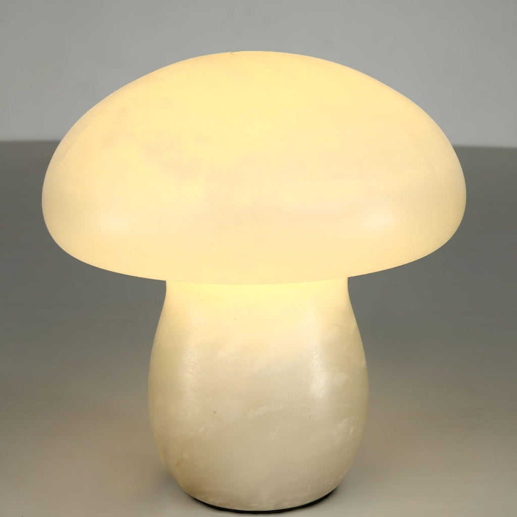 Alabaster Mushroom Table Light, Bedside Table Lamp, detail 8