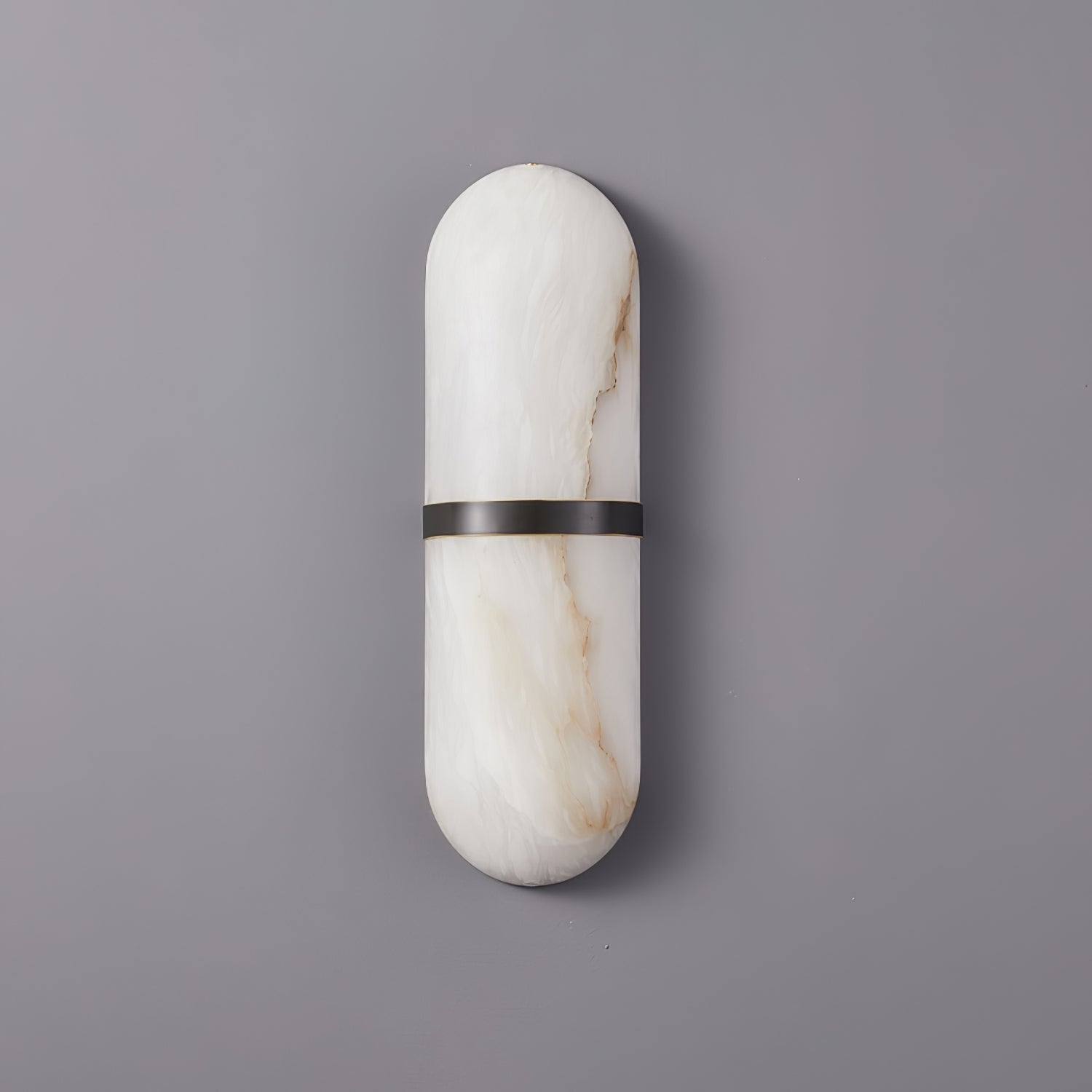 Alabaster Pill Wall Light, Hardwired Wall Sconce, detail 27