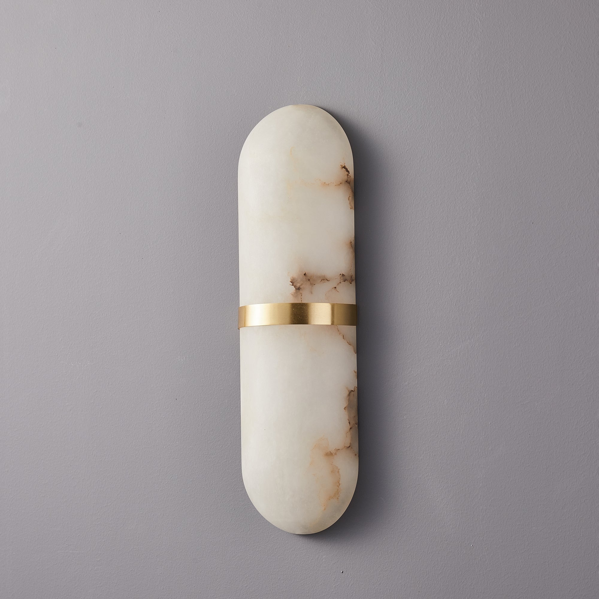 Alabaster Pill Wall Light, Hardwired Wall Sconce, detail 36