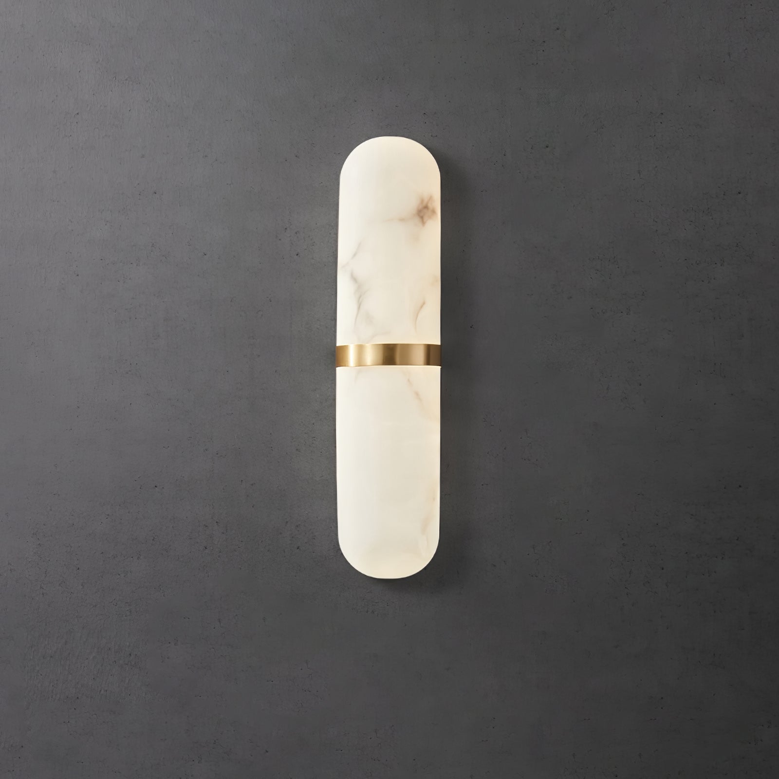 Alabaster Pill Wall Light, Hardwired Wall Sconce, detail 38