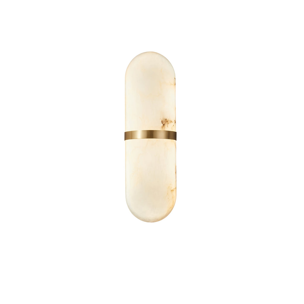 Alabaster Pill Wall Light, Hardwired Wall Sconce, detail 49