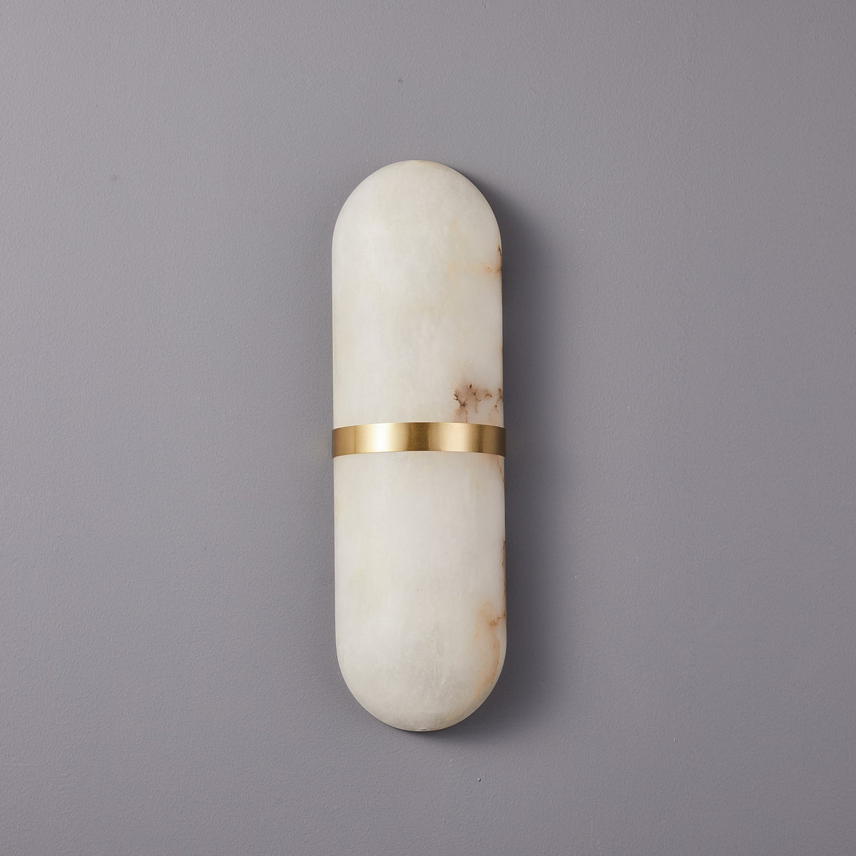 Alabaster Pill Wall Light, Hardwired Wall Sconce, detail 32