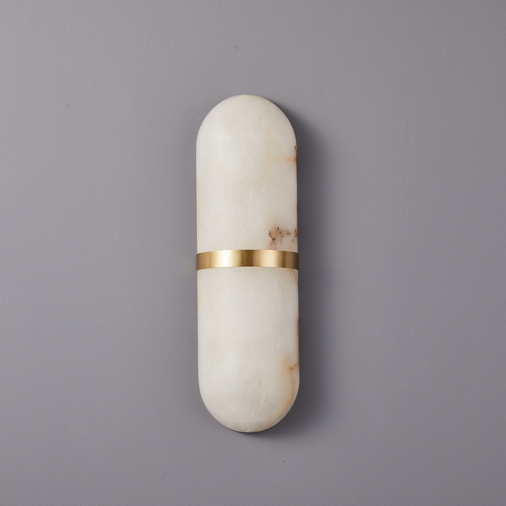 Alabaster Pill Wall Light, Hardwired Wall Sconce, detail 32