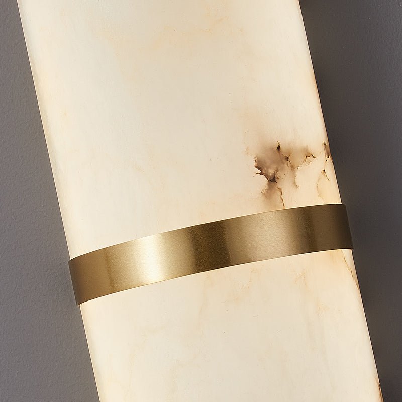 Alabaster Pill Wall Light, Hardwired Wall Sconce, detail 12