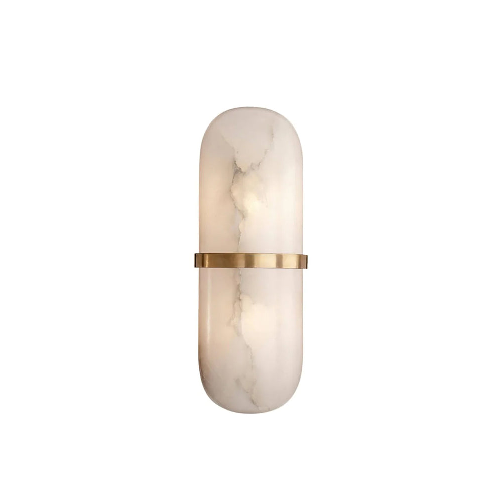 Alabaster Pill Wall Light, Hardwired Wall Sconce, detail 53