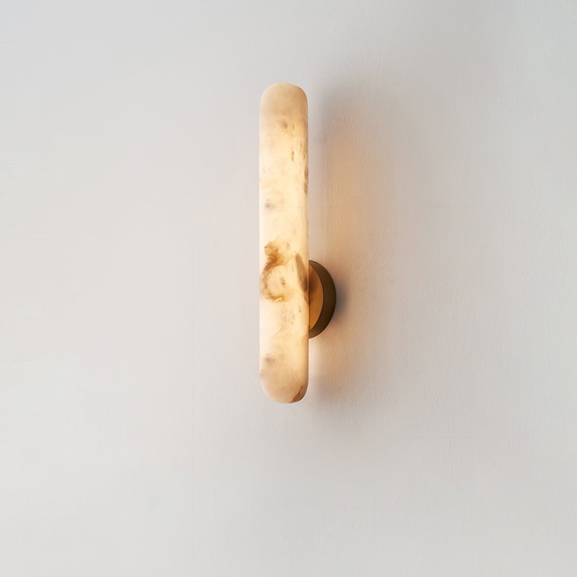 Alabaster Rod Wall Light, Hardwired Wall Sconce, detail 9