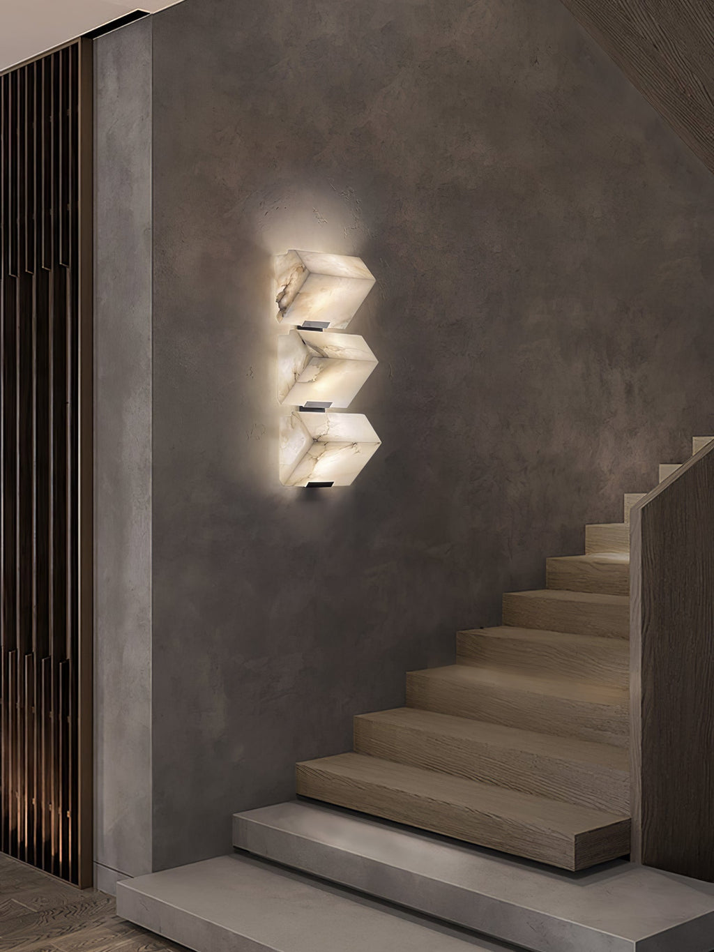 Alabaster Staircase Plug-In Wall Light, Plug-In Wall Sconce, detail 19