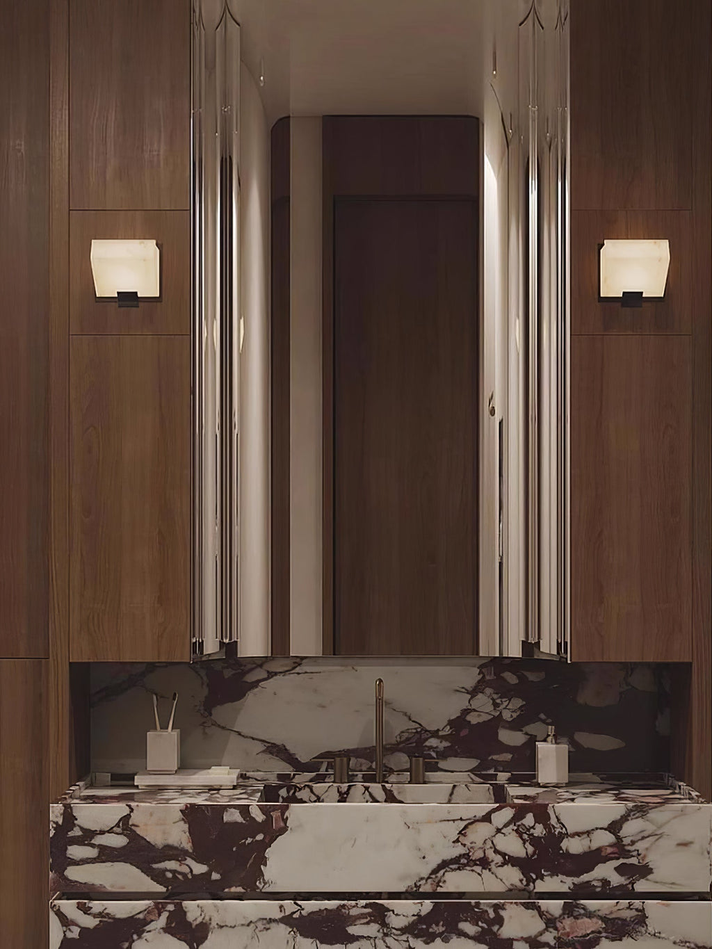 Alabaster Staircase Plug-In Wall Light, Plug-In Wall Sconce, detail 23