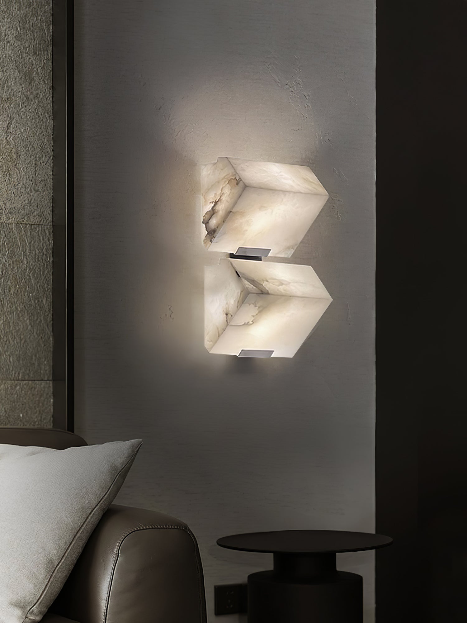 Alabaster Staircase Plug-In Wall Light, Plug-In Wall Sconce, detail 20