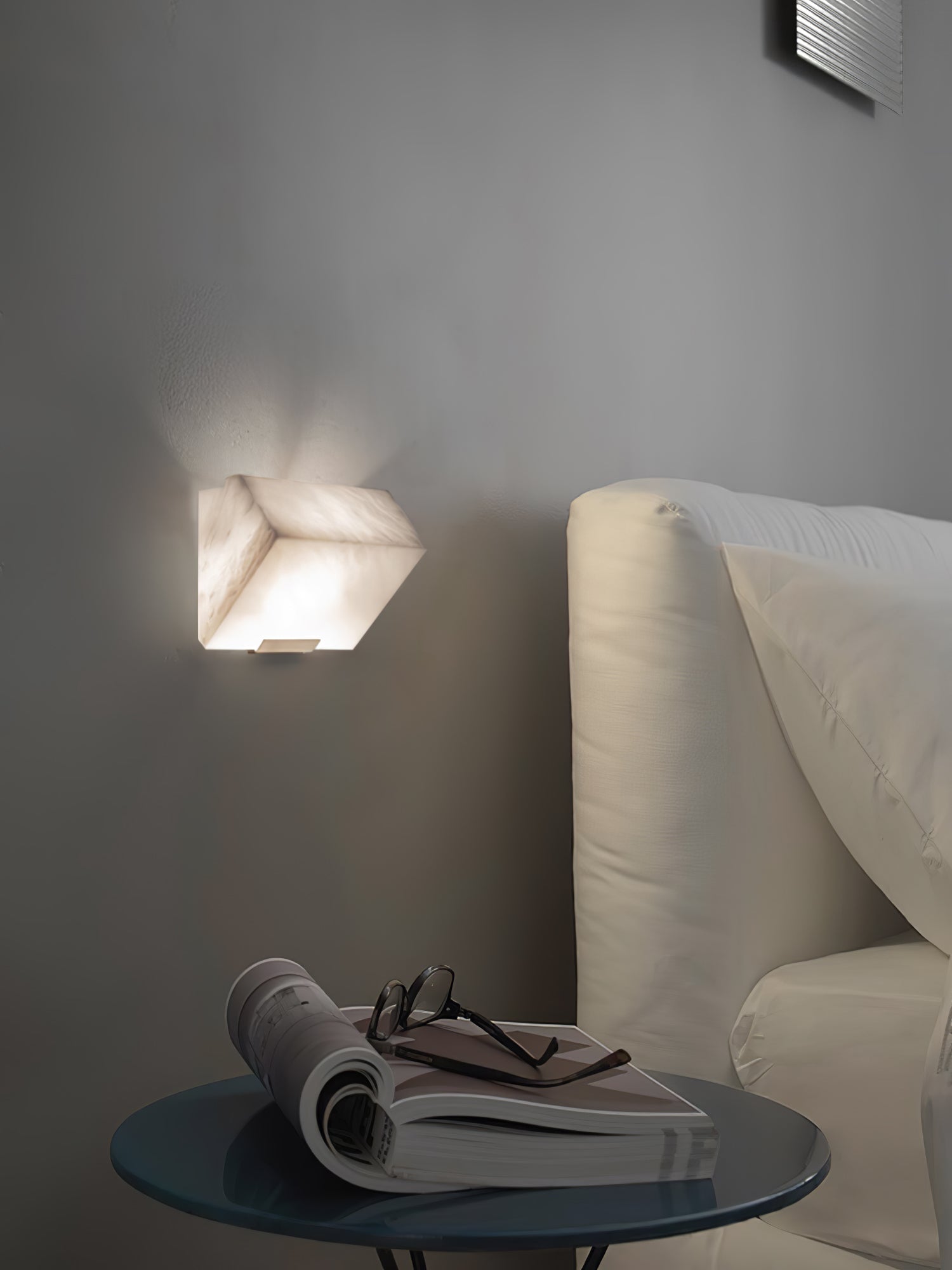 Alabaster Staircase Plug-In Wall Light, Plug-In Wall Sconce, detail 18