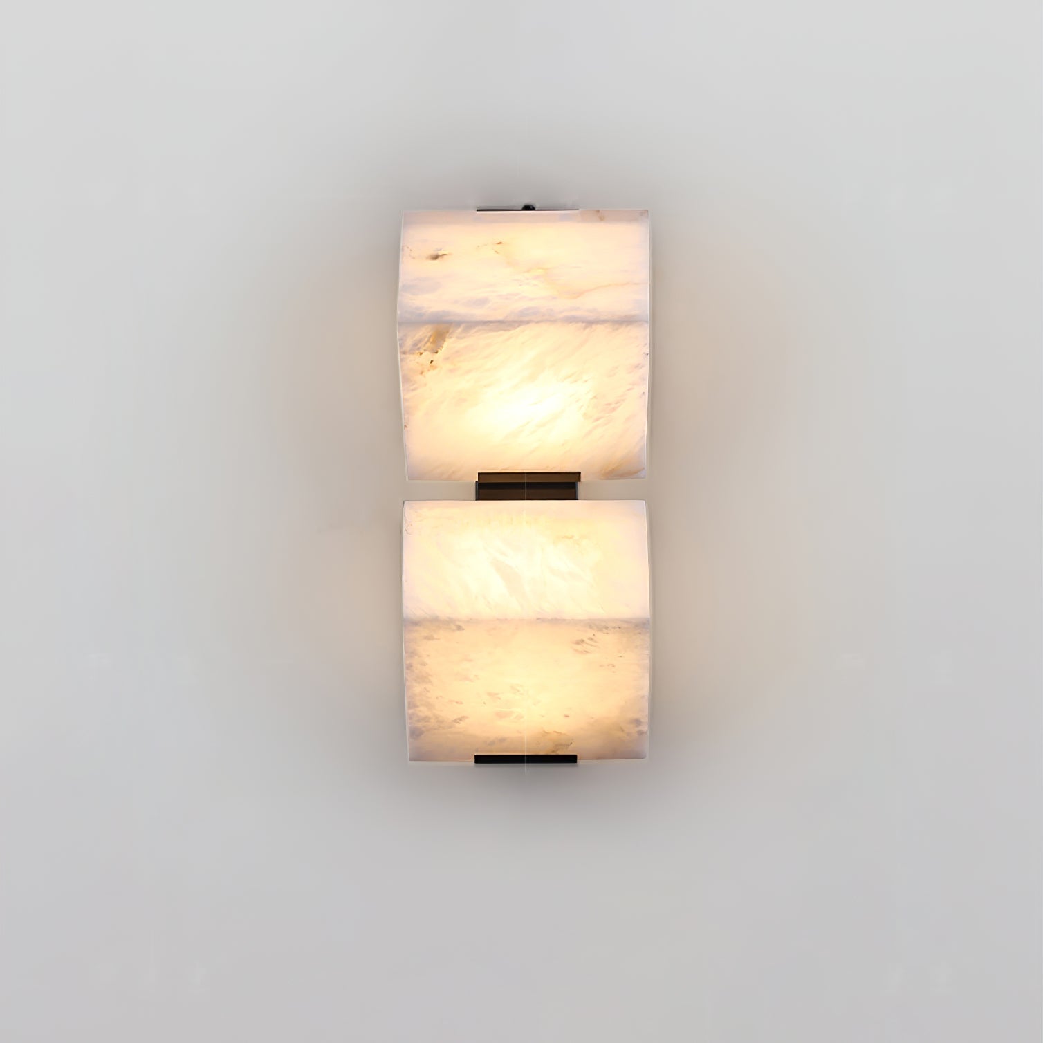 Alabaster Staircase Wall Light, Hardwired Wall Sconce, detail 7