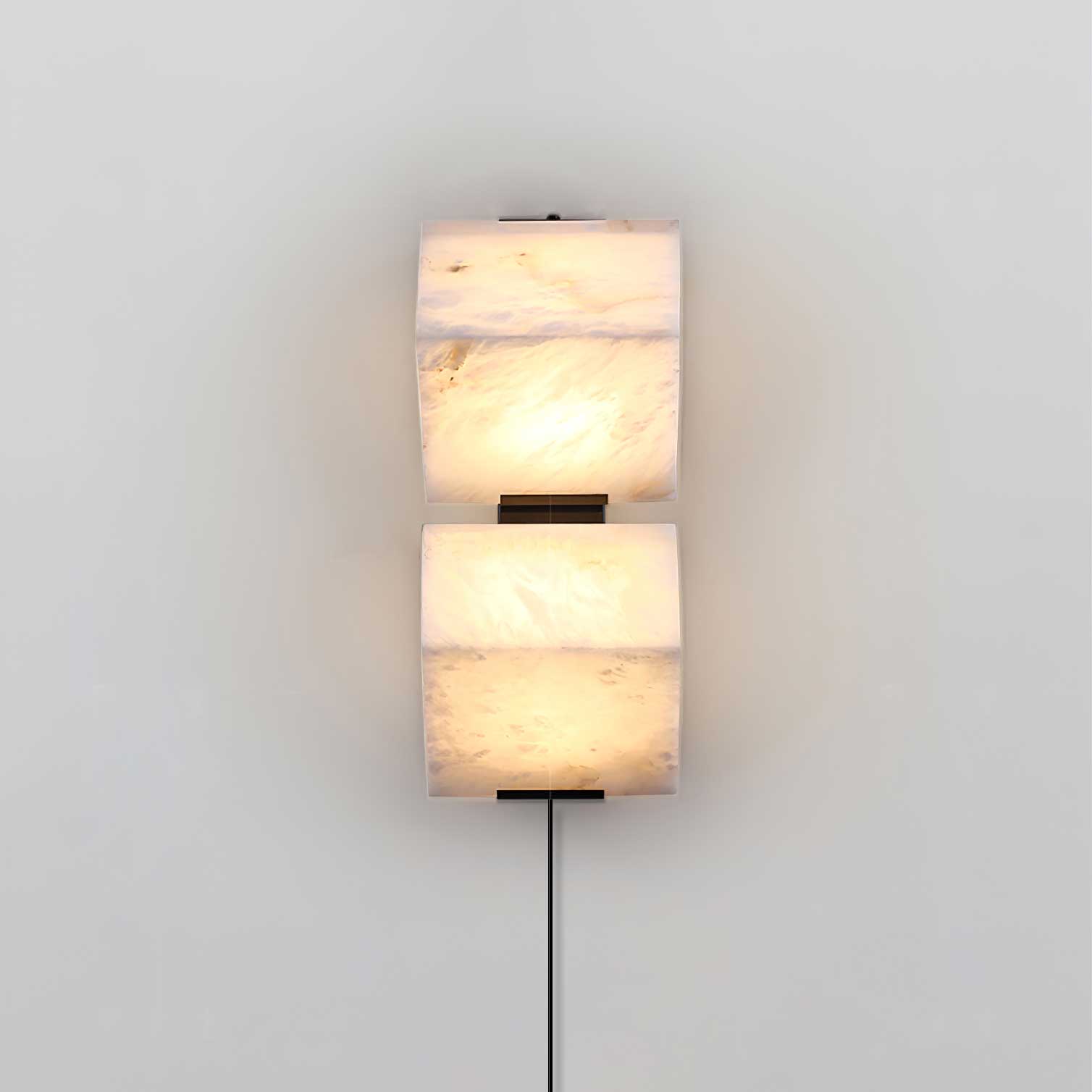 Alabaster Staircase Plug-In Wall Light, Plug-In Wall Sconce, detail 7