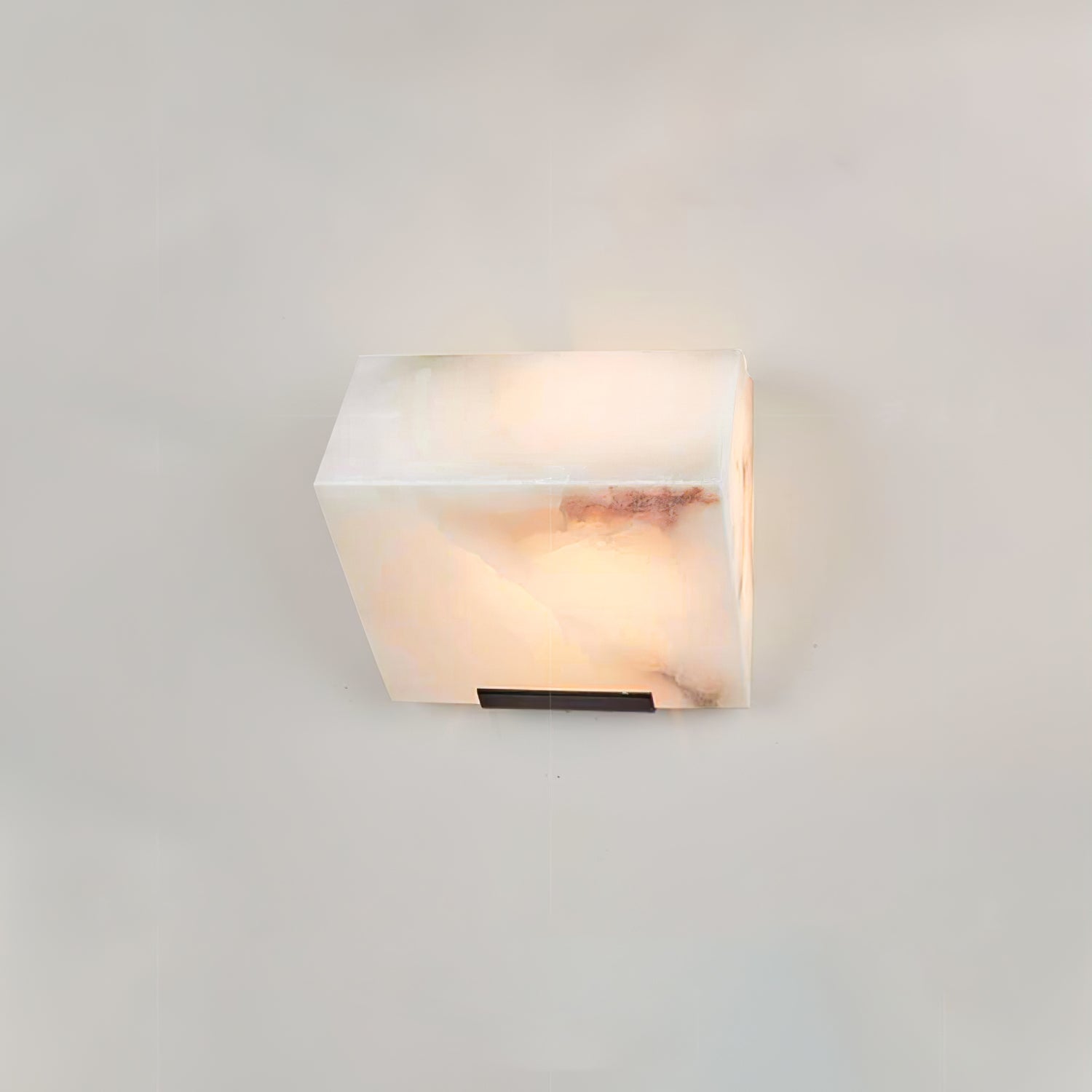 Alabaster Staircase Wall Light, Hardwired Wall Sconce, detail 9