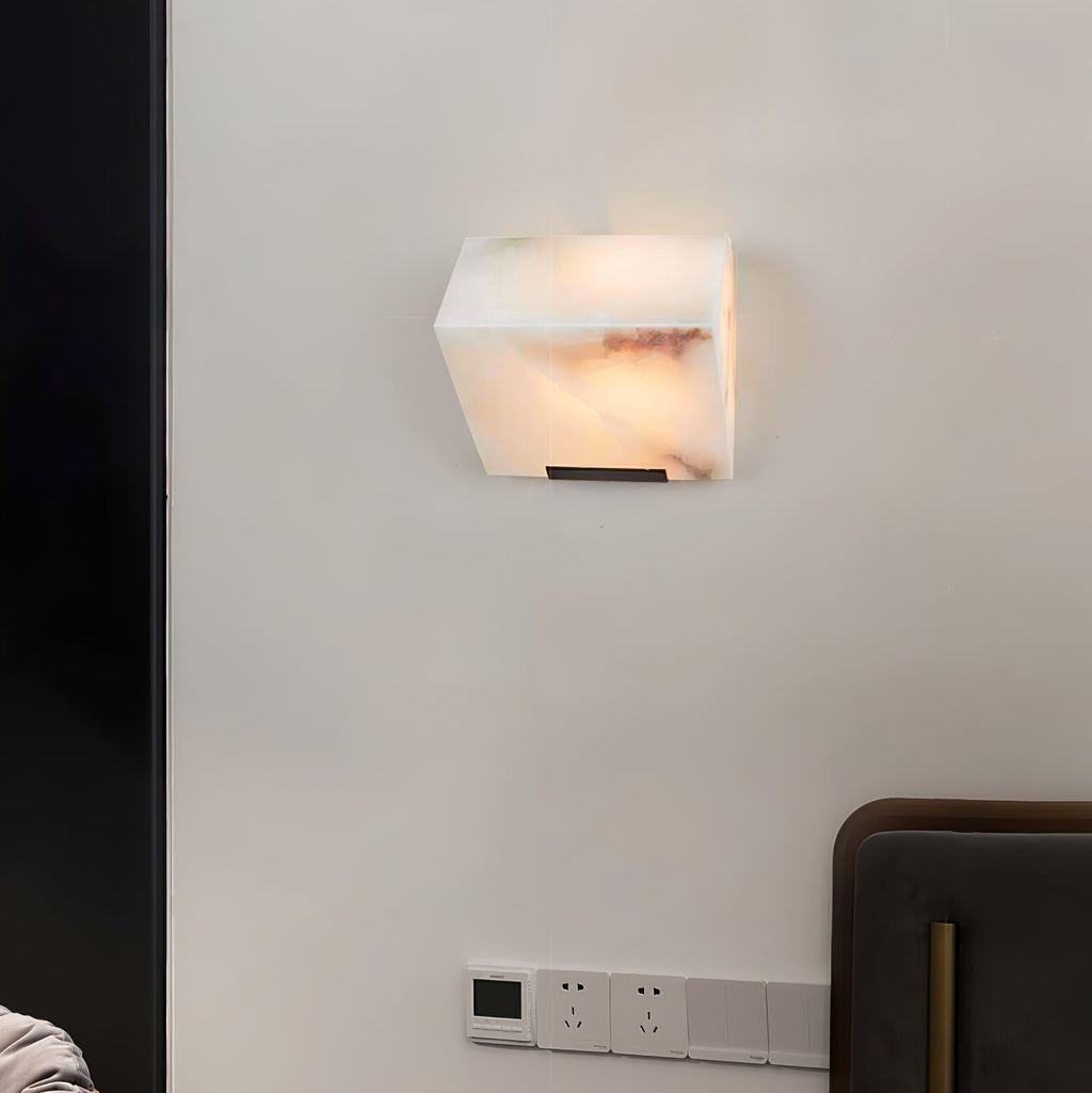 Alabaster Staircase Plug-In Wall Light, Plug-In Wall Sconce, detail 16