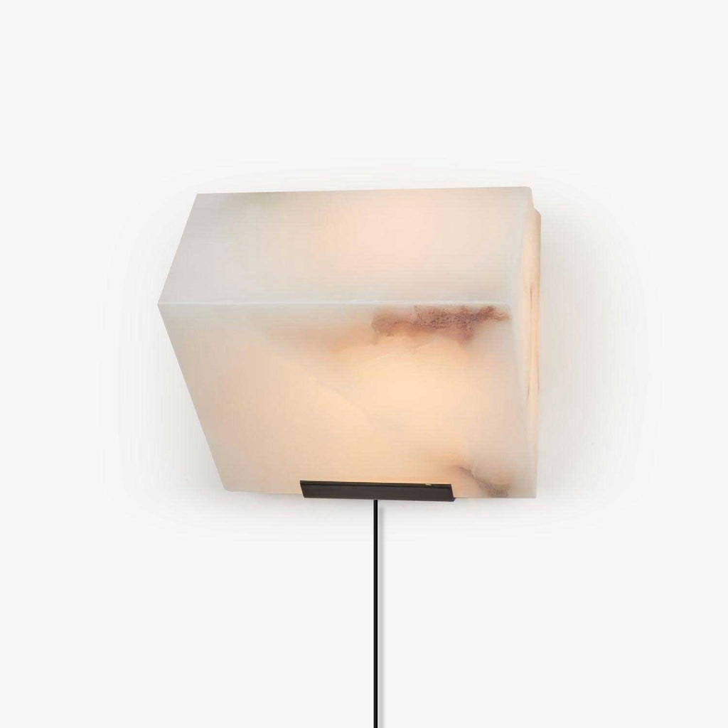Alabaster Staircase Plug-In Wall Light, Plug-In Wall Sconce, detail 9