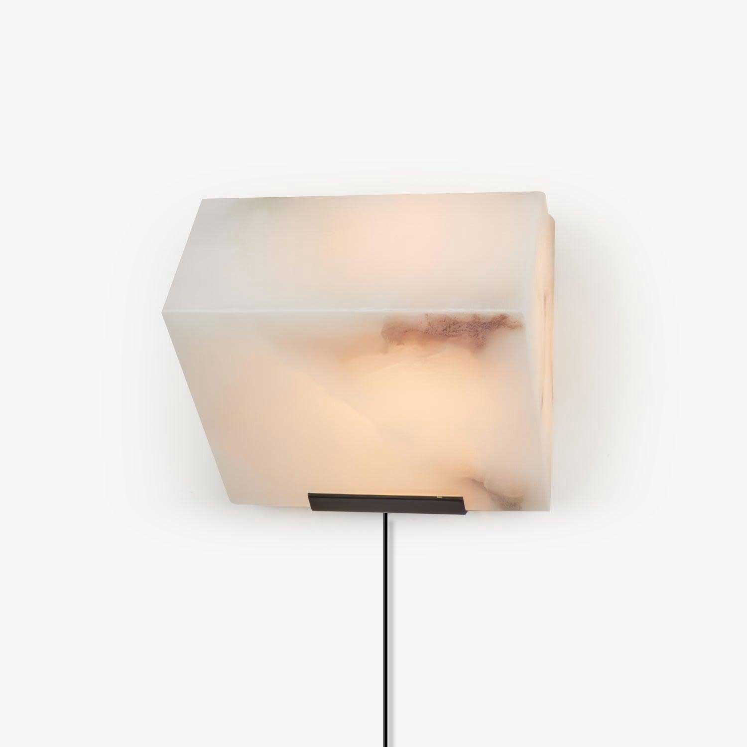 Alabaster Staircase Plug-In Wall Light, Plug-In Wall Sconce, detail 9
