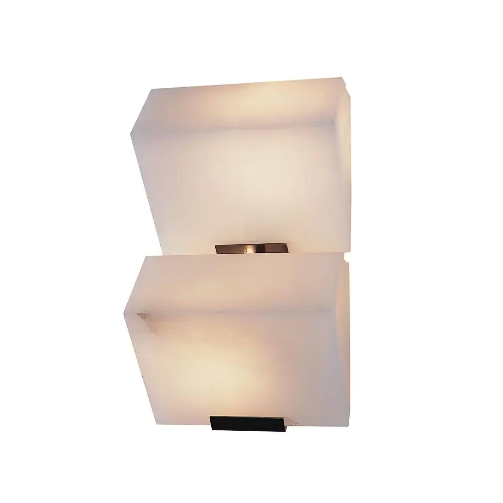 Alabaster Staircase Wall Light, Hardwired Wall Sconce, detail 19