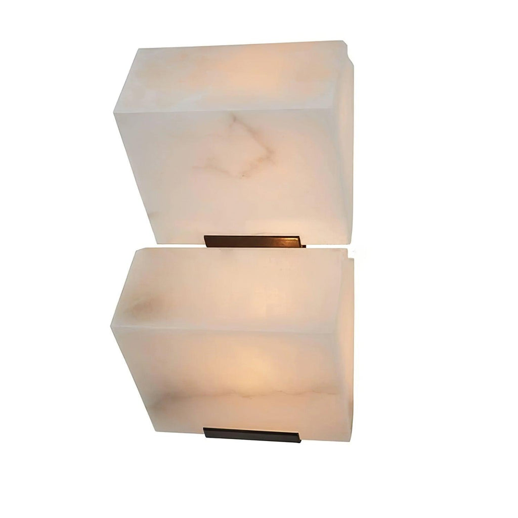 Alabaster Staircase Wall Light, Hardwired Wall Sconce, detail 20