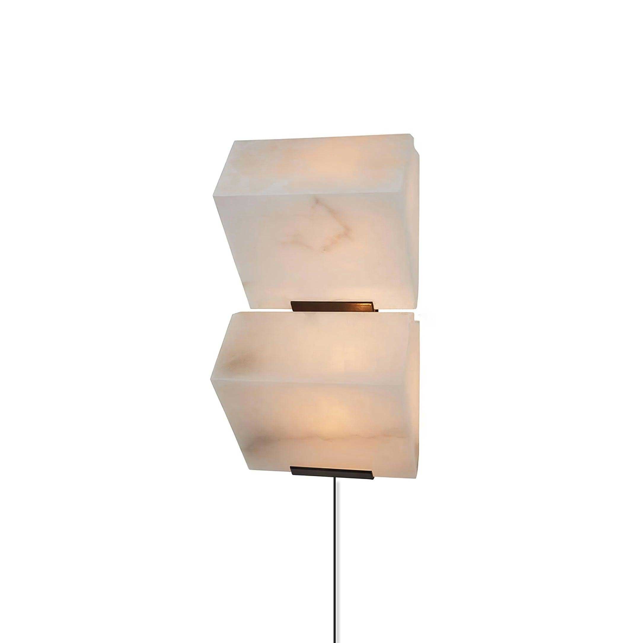 Alabaster Staircase Plug-In Wall Light, Plug-In Wall Sconce, detail 10