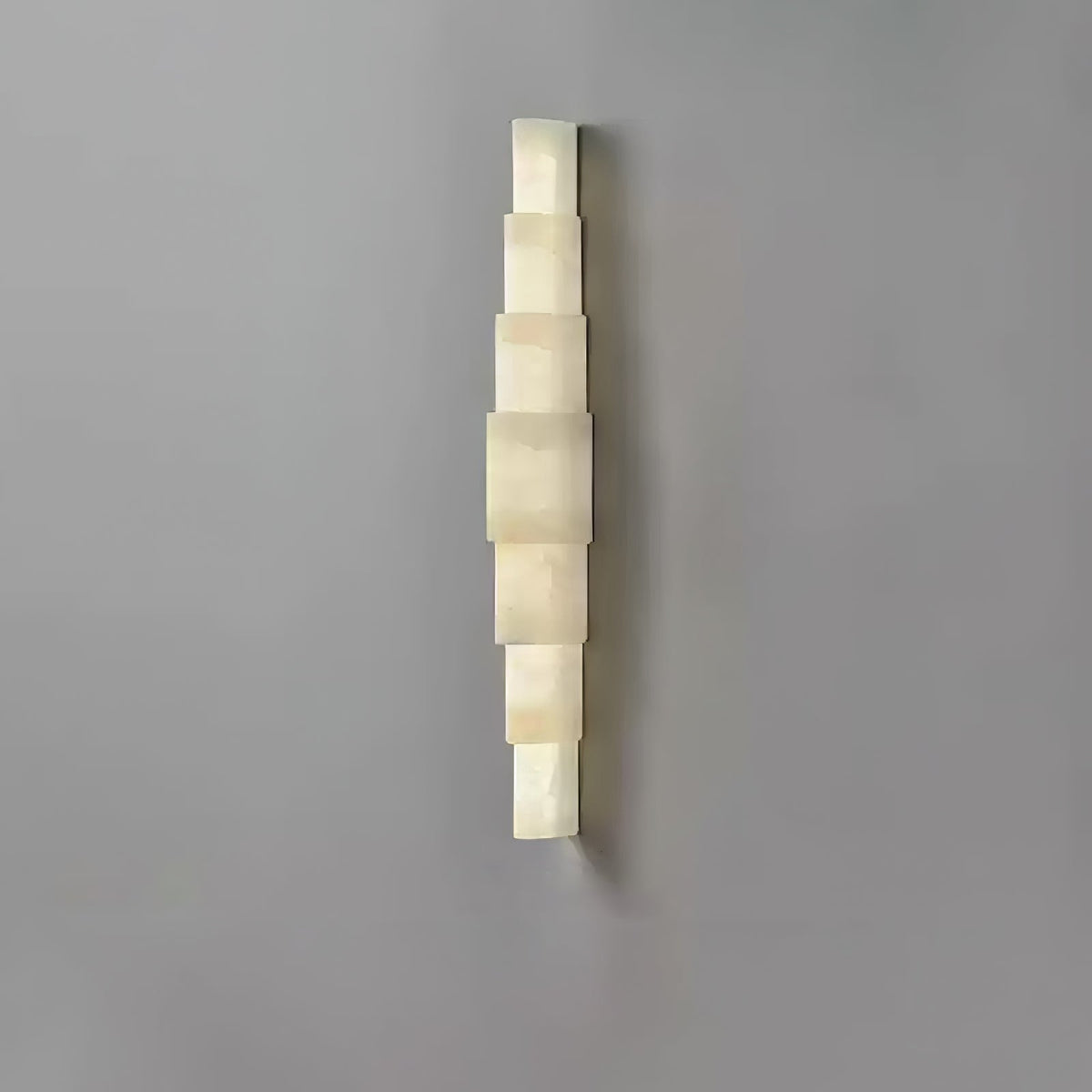 Alba Cascade Alabaster Wall Light, Hardwired Wall Sconce, detail 18
