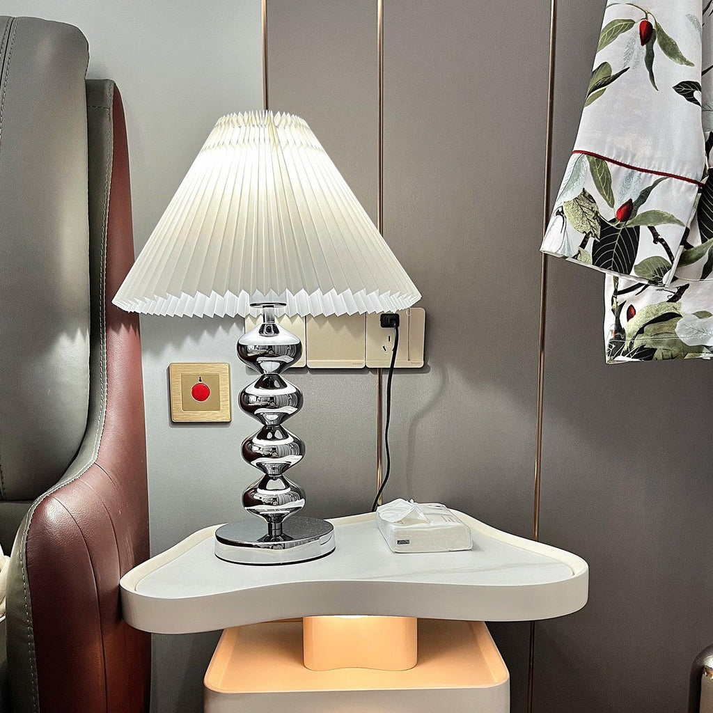 Aleisha Pleated Table Light, Bedside Table Lamp, detail 9