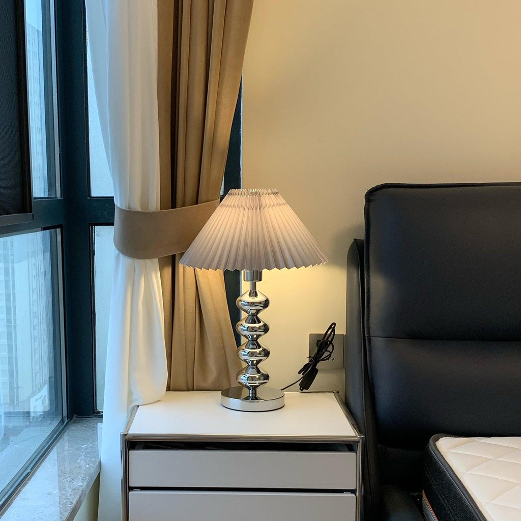 Aleisha Pleated Table Light, Bedside Table Lamp, detail 6