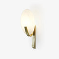 Alice Alabaster Wall Light, Hardwired Wall Sconce, Metal, Dia 20cm x H 50cm