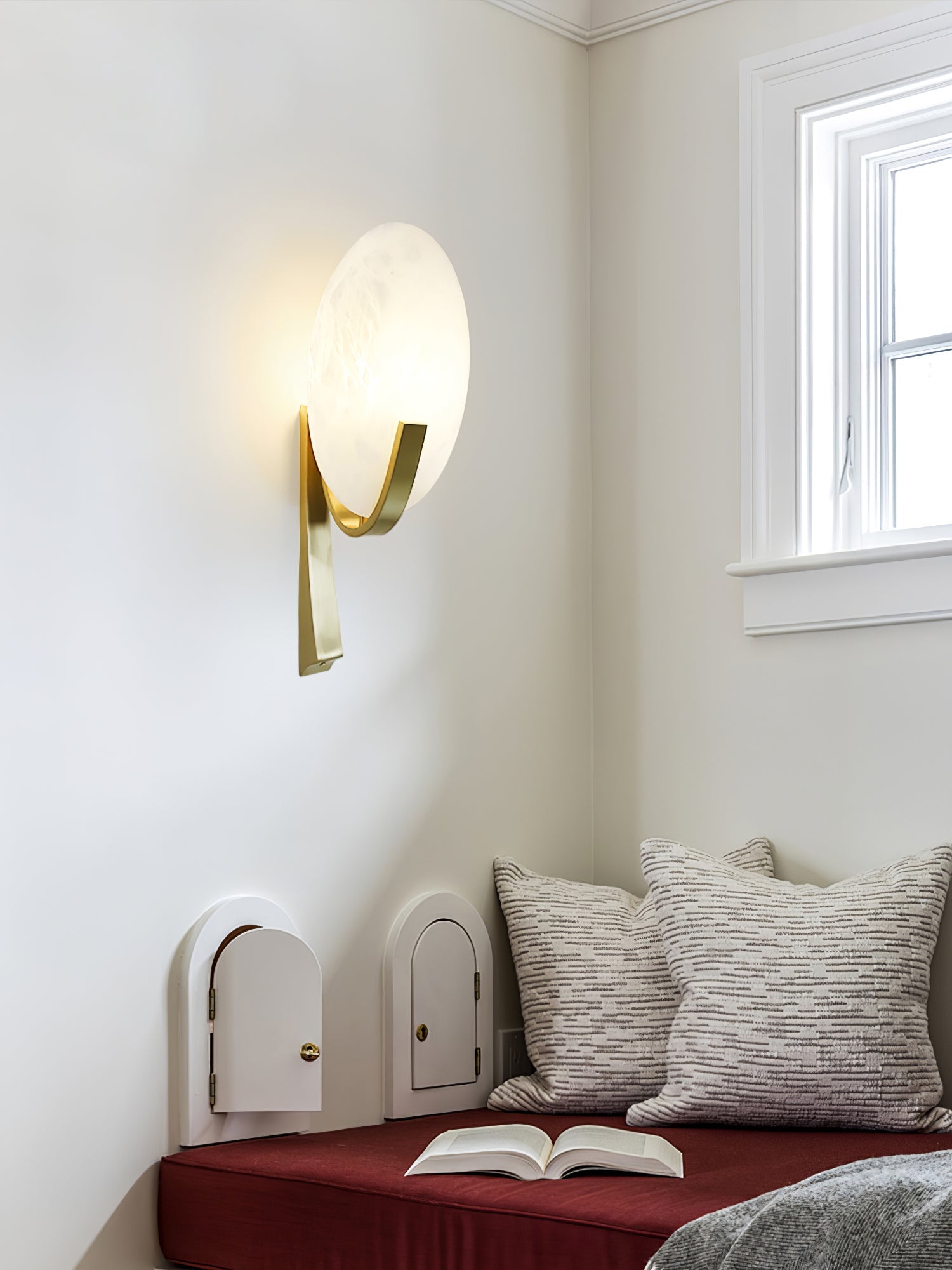 Alice Alabaster Plug-In Wall Light, Plug-In Wall Sconce, detail 26